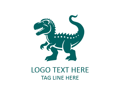 Space Dinosaur Astronaut Logo for Sci-Fi, Kids, and Creative Brands