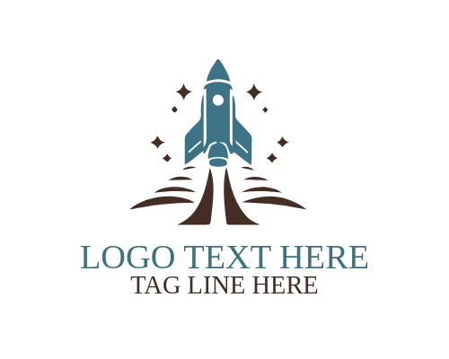 Space Explorer Rocket Logo