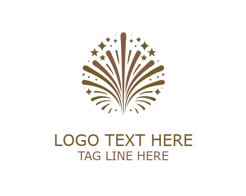 Spark Fireworks Logo for Festive Events and Celebration Branding