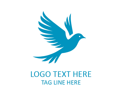 Spark Inspiration Flying Bird Logo