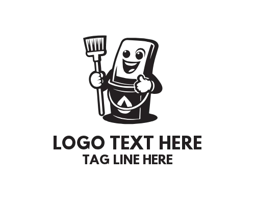 Sparkle Clean Mascot Logo