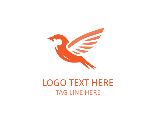 Sparrow Bird Emblem Logo