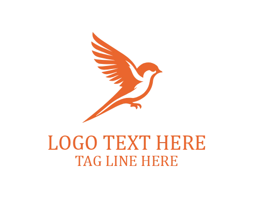 Sparrow Bird Symbol Logo