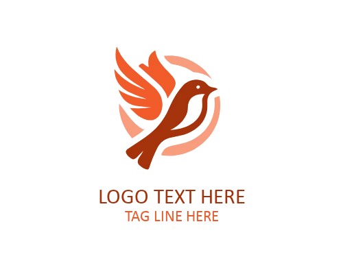 Sparrow Bird Symbol Logo
