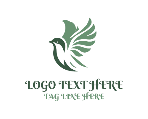 Sparrow Circle Bird Logo
