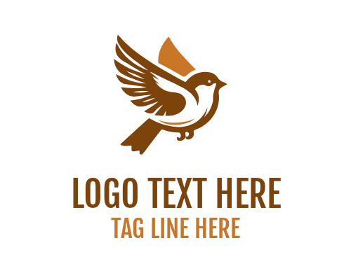 Sparrow Circle Icon Logo
