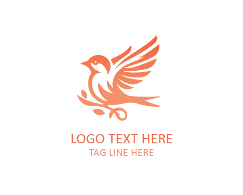 Sparrow Circle Logo Symbol