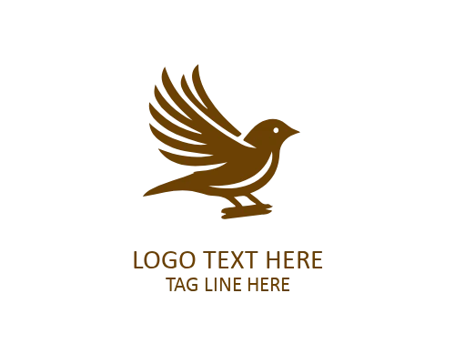 Sparrow Feather Logo Design