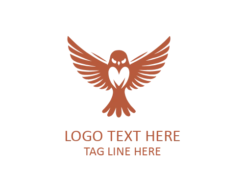 Sparrow Line Icon Logo