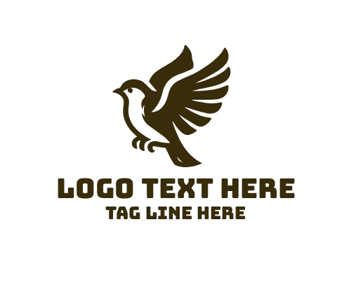  Sparrow Nature Flight Logo