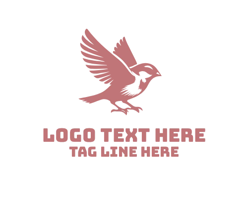 Sparrow Silhouette Logo