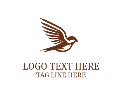 Sparrow Wave Design Logo