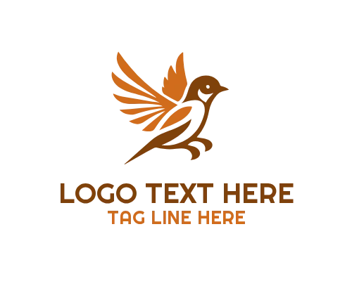 Sparrow Wing Symbol Logo
