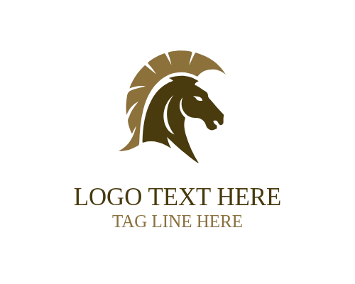 Spartan Horse Crest Logo