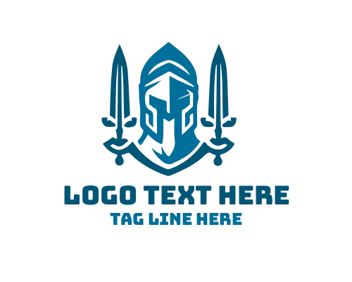 Spartan Sword Linear Logo