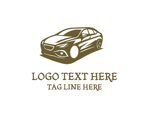 Speed Car Outline Logo