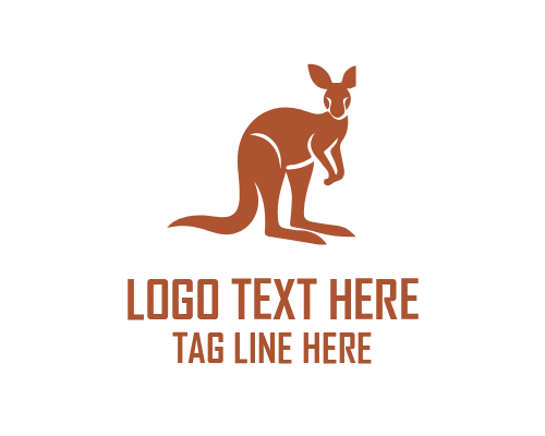 Speed Jump Kangaroo Logo