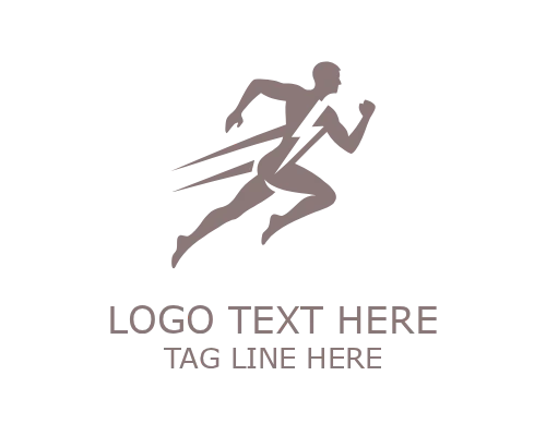 Speed Lightning Figure Logo