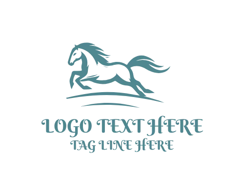 Speed Linear Horse Logo
