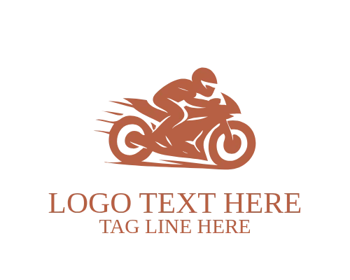  Speed Lines Motorcycle Logo