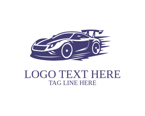 Speed Motion Racing Car Logo