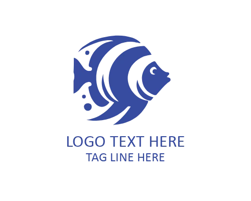  Speed Swim Tropical Fish Flat Logo