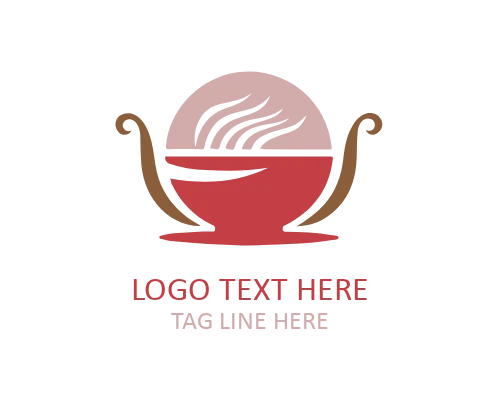 Spicy Food Bowl Logo for Street Food Brands
