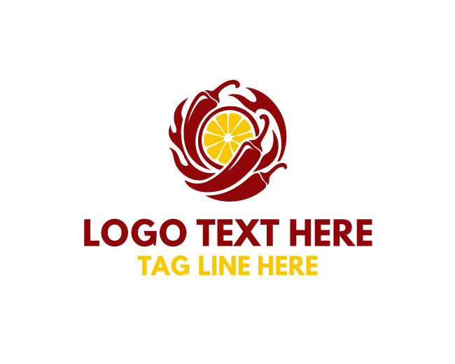 Spicy Food Hot Sauce Chili Kitchen Logo