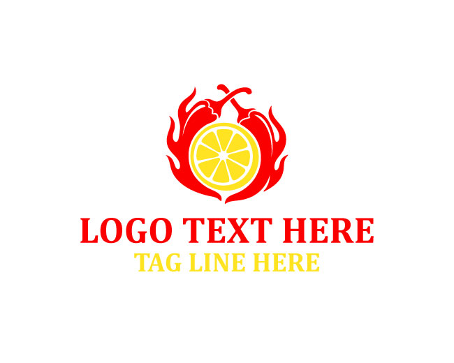 Spicy Food Hot Sauce Fiery Taste Logo