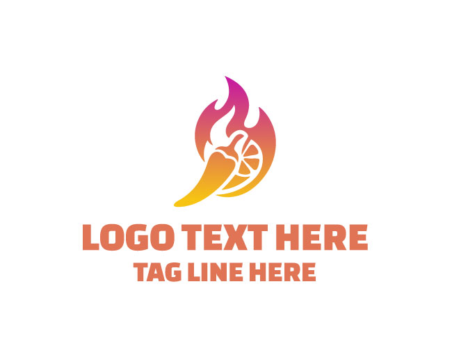  Spicy Food Hot Sauce Tasty Heat Logo