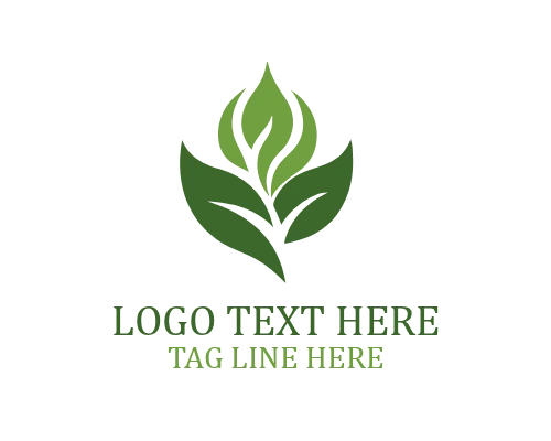 Spiral Leaf Organic Logo