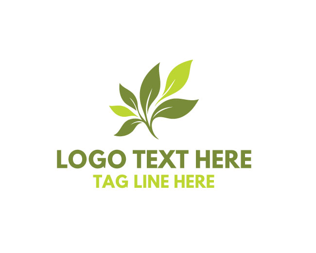 Minimal Leaves Pattern Logo