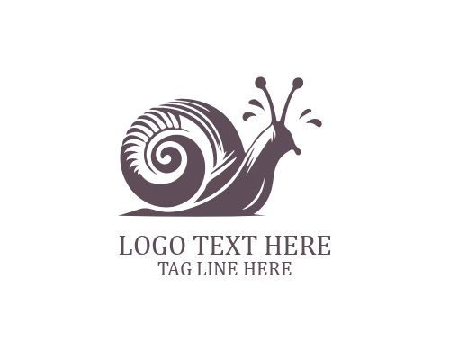 Spiral Snail Shell Logo