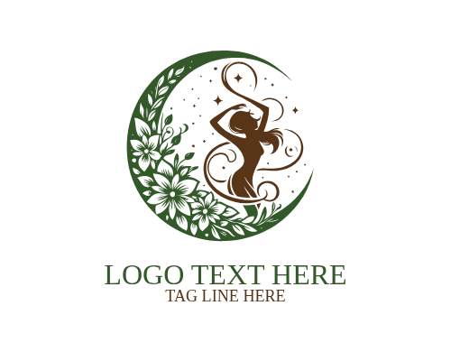 Spirit Guide Moon Woman Logo