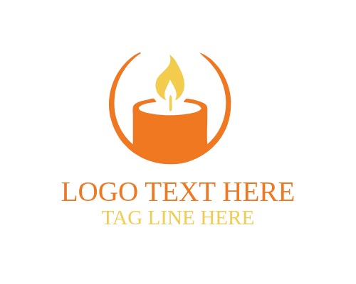 Spiritual Candle Light Logo