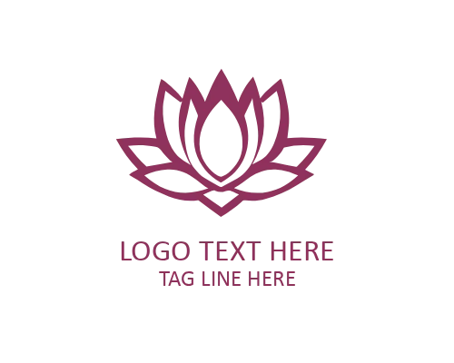  Spiritual Lotus Flower Logo for Wellness Branding