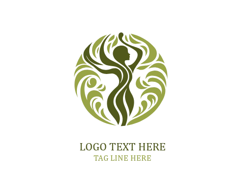 Spiritual Roots Woman Tree Logo