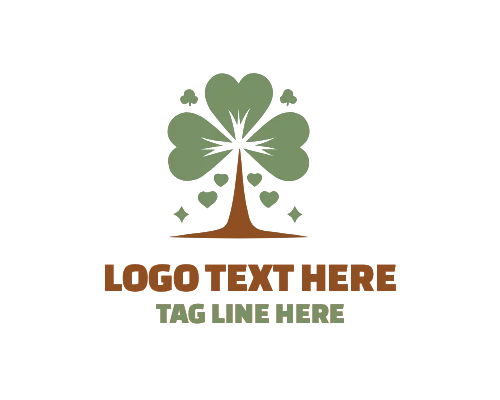  Spiritual Shamrock Tree Logo