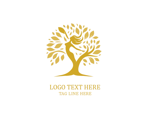 Spiritual Woman Tree Logo