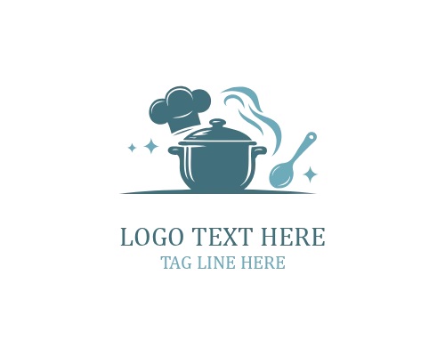 Spoon Plate Chef Hat Logo