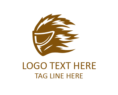Sport Bike Helmet Logo for Cycling and Athlete Branding