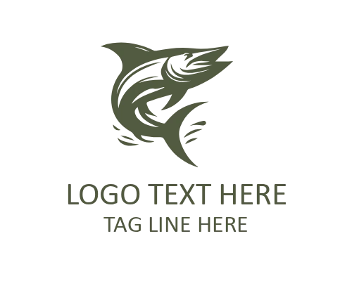 Sport Marlin Fish Logo for Fishing Team Branding