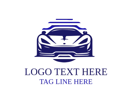  Sports Car Outline Logo