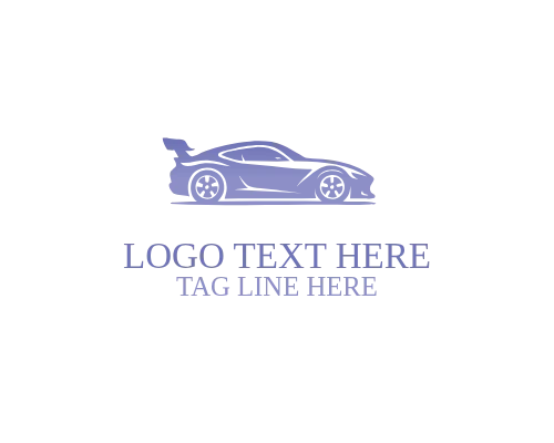 Sports Car Racing Logo for Motorsport and Speed Branding