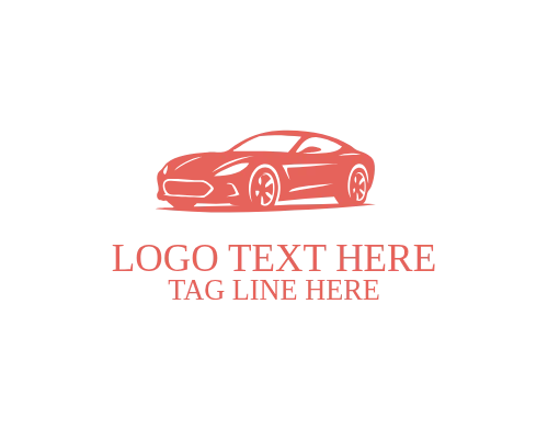 Sports Car Silhouette Logo for Sleek Automotive and Racing Branding