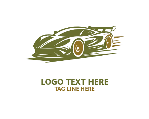 Sports Fast Car Badge Logo