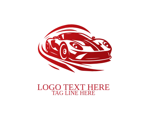 Sports Fast Car Icon Logo