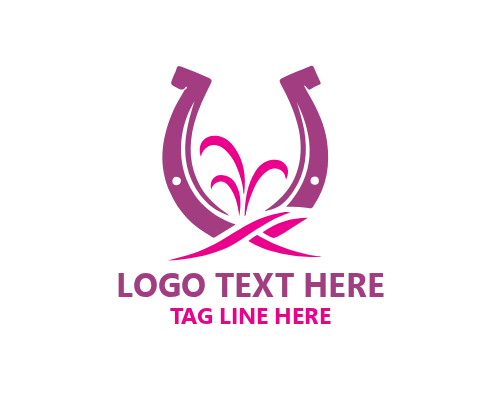 Sports Horse Shoe Logo