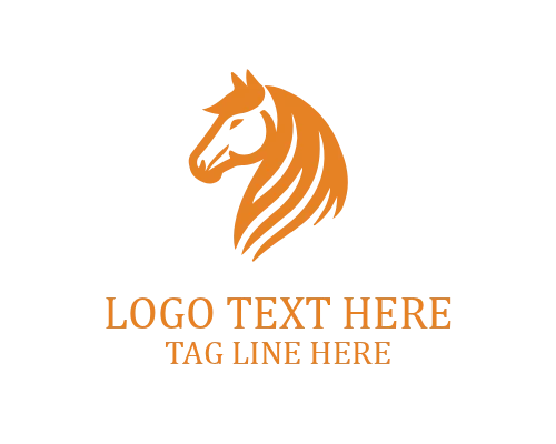 Sports Team Linear Horse Logo