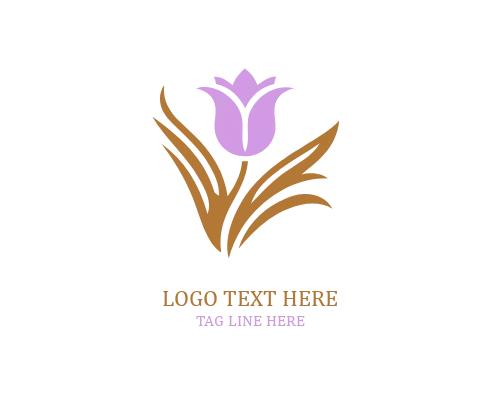 Spring Bloom Tulip Logo